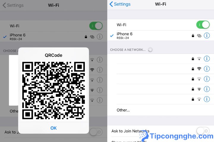 mã qr wifi trên iphone là gì